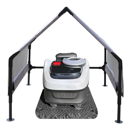 CNAINFC Robot Mower Garage, Wire Free Robot Lawn Mower