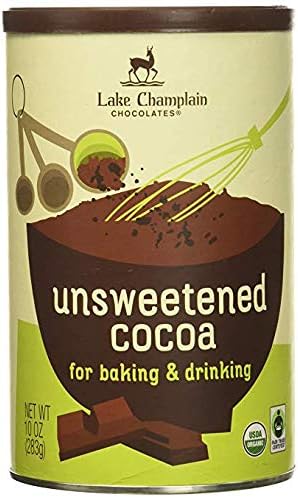 Lake Champlain Chocolates Unsweetened Organic Cocoa, 10 Ounce (40 Oz)