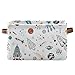 Storage Basket Cube Large Collapsible Toys Storage Box Bin Laundry Organizer for Closet Shelf Nursery Kids Bedroom,15x11x9.5 in (1 pack, Space Rocket Planet)