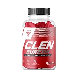 Trec Nutrition Clenburexin 90 Caps – Advance Thermogenic Fat Burner with Green Tea, Caffeine, L-Tyrosine. Boosts Metabolism & Energy, Includes Yerba Mate & Cayenne