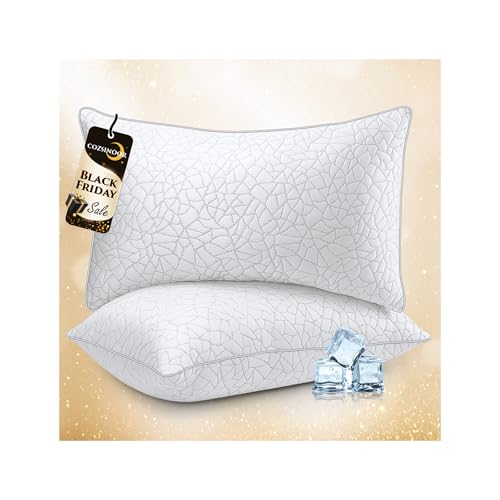 COZSINOOR Queen Down Alternative Bed Pillows, Set of 2