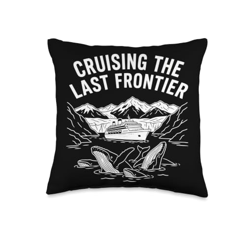 Traveler Cruising The Last Frontier Alaska Glacier Tour Throw Pillow