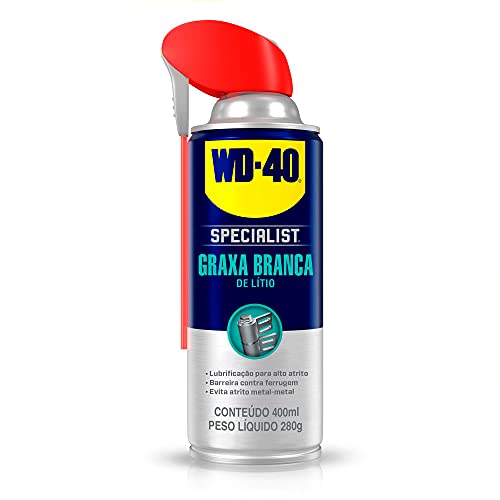 WD-40 Specialist Protective White Lithium Grease Spray with SMART STRAW SPRAYS 2 WAYS, 10 OZ