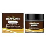 BodenAktivator 60g, Dünger für Gemüse & Bodenaktivator Fördert Pflanzenwachstum, Dünger Rasen Vollständig Wasserlöslich, Bodenaktivator für Blumen, Sukkulenten, Obst, Gemüse, Rasen und Feldfrüchte