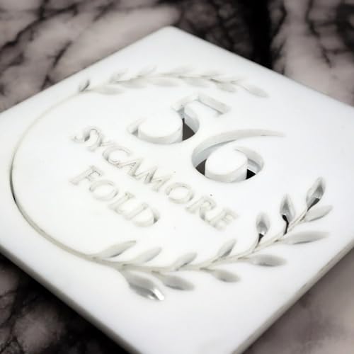 Numéro de maison personnalisé extérieur plaque adresse 30x30cm
