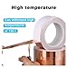 CUBATR EMI Shielding Single Conductive Copper Foil Tape Strong Heat-Resistant Adhesive Metallic Tape Apply for Electronic Industry(0.06MM_25MM)