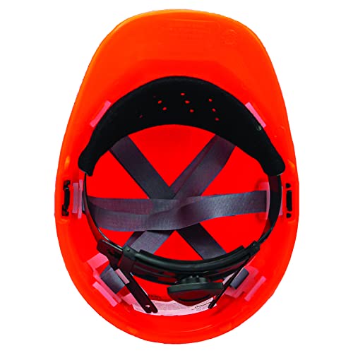 Forester Safety Helmet - Original Forestry Hard Hat Arborist Gear Mesh Face Shield Hearing Protection Chainsaw Helmets Portable Woodsman Hardhat Safety Construction Hat (Orange) #TOP5