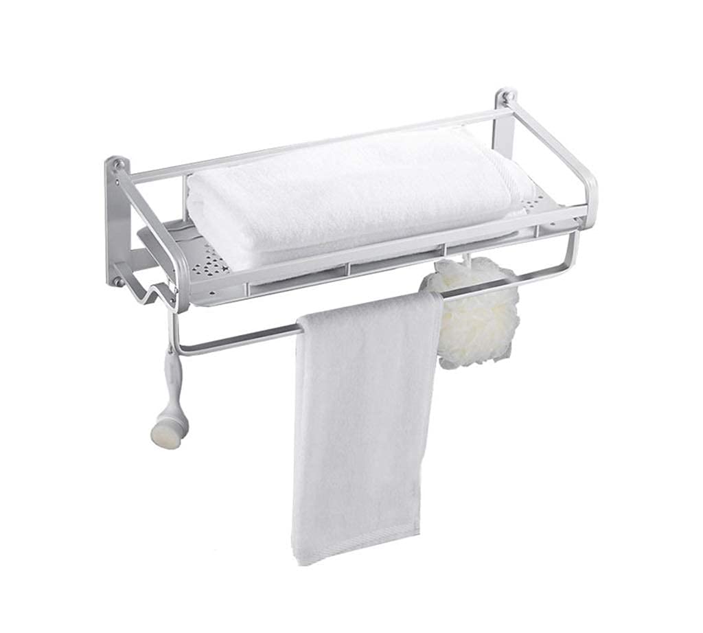 Étagère porte-serviettes en aluminium de qualité supérieure pour salle de bain