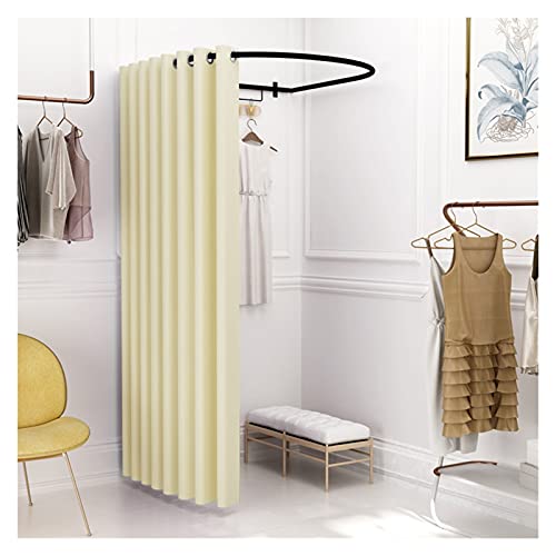 更衣室、 更衣室、ポータブルU字型プライバシーテント、ショッピングモール、オフィス用(Beige,100x95cm)