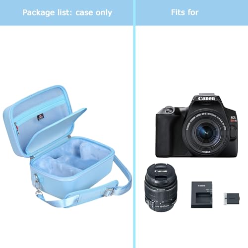 Funda rígida para cámara Canon EOS Rebel T7/T8i/T5 azul miniatura 7