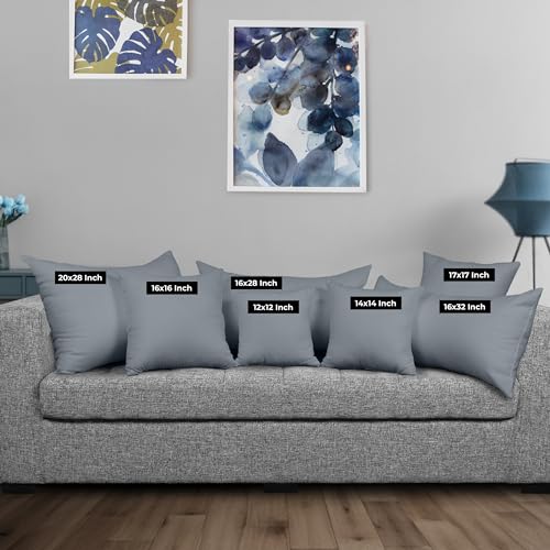 image for Utopia Bedding Throw Pillows Insert (Pack of 2, Grey) - 16 x 16 Inches