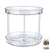 Plateau tournant epices Lazy Susan 2 étages Plastique étagère à épices pour Cuisine Réfrigérateur Congélateur Armoire Et Comptoirs épices(24cm)