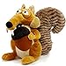 FENGK Juguetes de Peluche Lindo Dibujos Animados Ice Age Squirrel Relleno Peluche de Peluche Animal Peluche Juguete Ardilla Relleno Juego Juguete