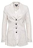 Long- Blazer in reinem Leinen Mexx Damen Moderner Longblazer Mit Revers 1 Reiher Langarm Businessmode Longblazer Gerade Normaler Saum