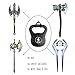 YYST MINI Adjustable Sword , Wall Hook Display Hanger Wall Mount for Sword ,Dagger ,Axe,KeyBlade, etc-4/PK- No Sword-Vertical Display