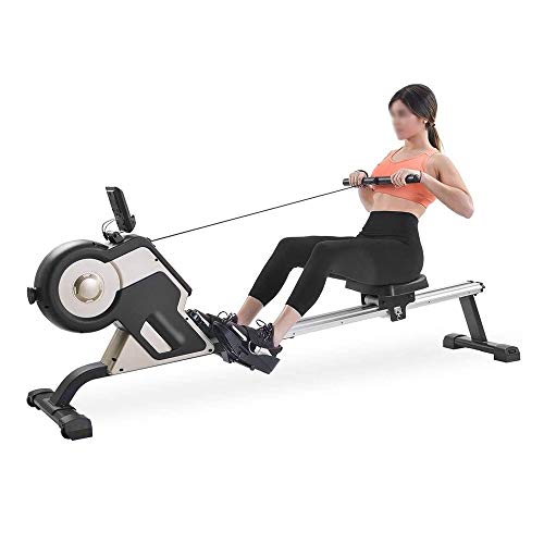 Image of Rowing Machine 2020 New Model Rowing Machine Fitness Cardio Workout with Adjustable Resistance Advanced Driving Belt System for Home Gym