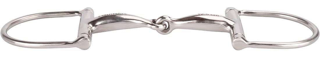 Equinate Anello a D in acciaio inox, 16 mm, semplicemente rotto, 13,5 cm, dentatura anatomica amichevole con azione delicata, indicazione delle dimensioni incise al laser