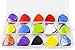 jiaoguo 100pcs Nylon Guitar Picks Plectrum Pick 0.58/0.71/0.81/0.96/1.20/1.50 mm with 15 Grid Case Storage Box
