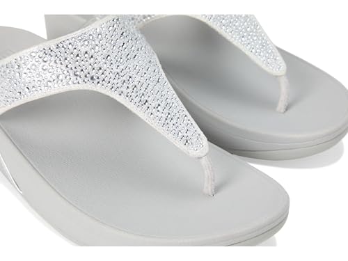 Image of FitFlop womens Lulu Crystal-mix Toe-post Sandals