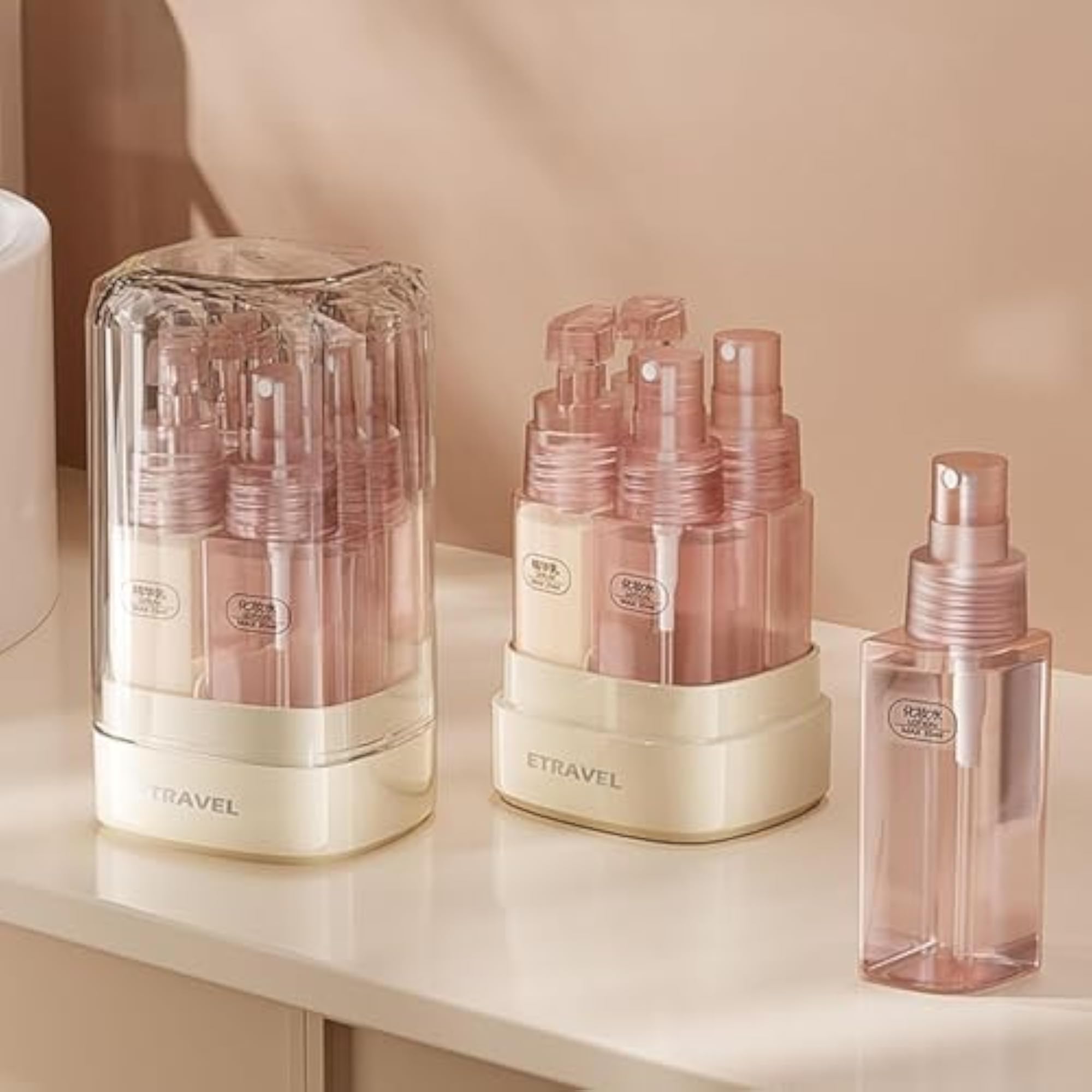 4X Travel Bottles Set for Body Lotion and Cosmetics