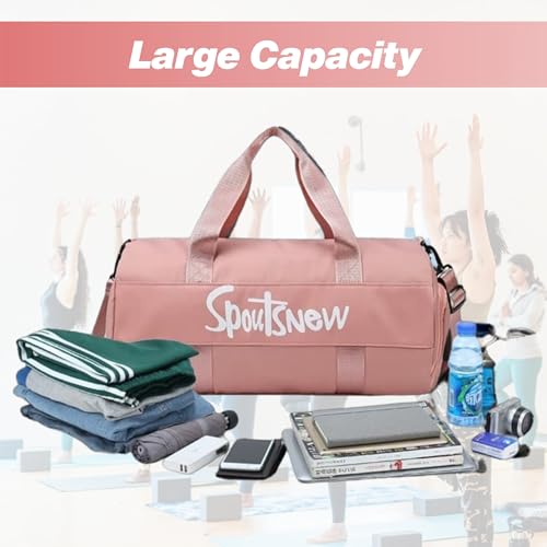 Image of KARRIER Multi-Function Large Capacity Weekend /Gym /Travel Bag, Multipurpose /Large /Water-Resistant /Spacious /Premium /Stylish /Unisex Carry-on Travel Bag (Black-UrbanDuffel)