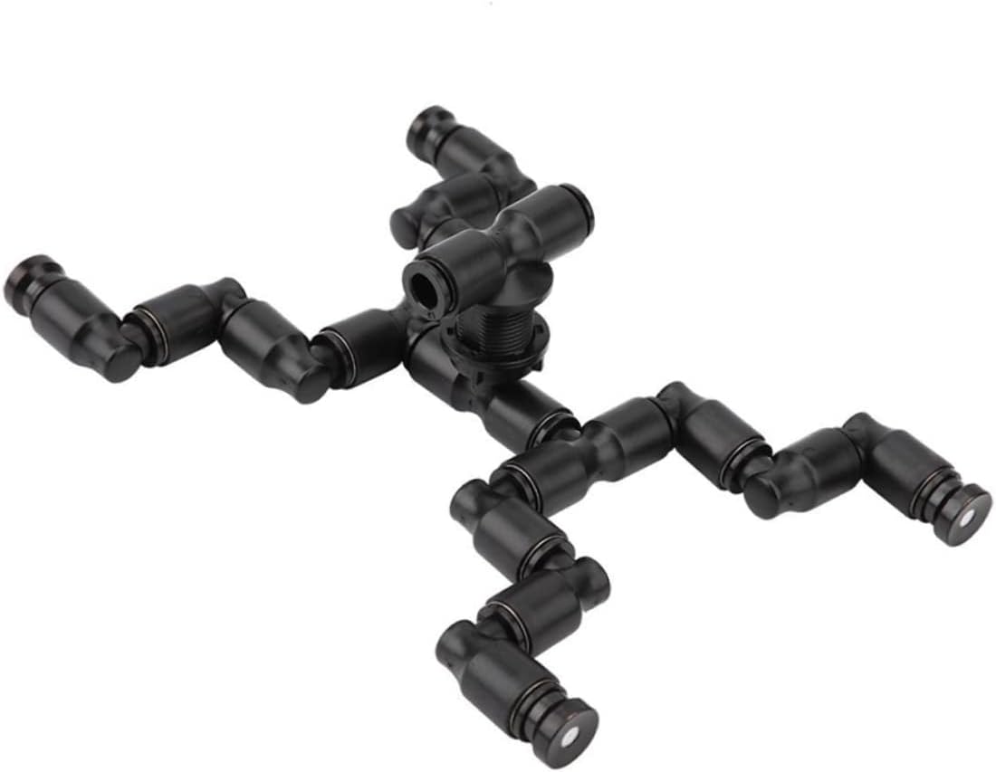 BESPORTBLE 1set Adjustable Cooling Nozzles for Reptiles Rotatable Sprayers Delicate Mist for Terrarium Humidity Landscape Beauty Detachable Washable Nozzles Black