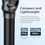 SmallRig Pôle d'extension Gimbal, 15" / 37cm Arme d'extension de stabilisateur en fibre de carbone avec Baffle anti-déflaction et vis 1/4-20" pour DJI RS 4 Mini/RS 4/ RS 4 Pro/RS 3 / RS 3 Pro/RS 3 Mini/RS 2-4378