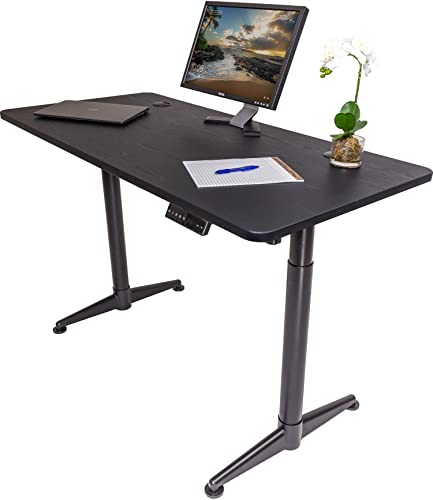 ApexDesk Vortex Series M Edition 60" Electric Height Adjustable Standing Desk with Memory Controller, Black Top -  VM60