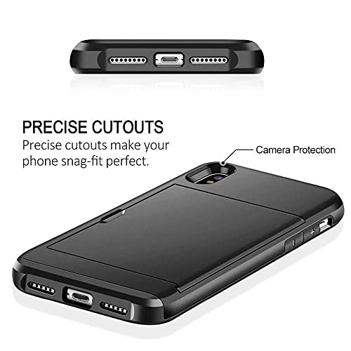 Coque avec porte-cartes pour iPhone 13 et anciens modèles Blanc - 4