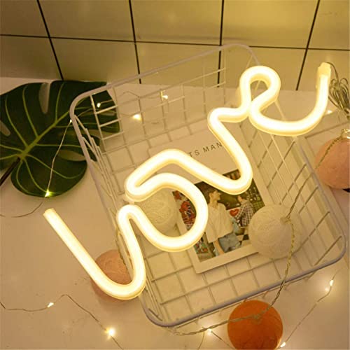 Image of LED Neon Light Sign Moon Star Heart Night Light for Kids' Bedroom Wall Art Romantic Christmas Birthday Gift