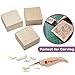 Basswood Carving Blocks Large 4x4x2 inch Wood Blanks DIY Wood Signs for Crafts by Craftiff