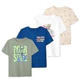 Garanimals Baby Boy Dino T-Shirt - Short Sleeve Tees - Kid's Casual Crew Neck - Size 6-9 Months - Dark Green...