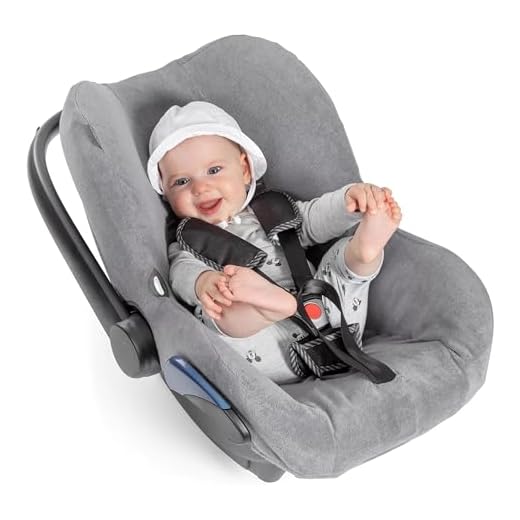 ZAMBOO Funda Anticalor Silla Coche Bebe, Funda Grupo 0 Universal Verano Transpirable Compatible con Maxicosi, Antisudoración, Lavable a Máquina - Gris