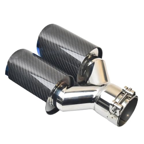 Accessoires modification échappement carbone bleu finition miroir