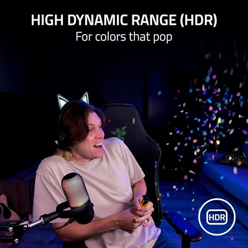 Image of Razer Kiyo V2 Streaming Webcam: 4K 30 FPS, 1080p 60 FPS - AI Powered Auto-Framing - Built-in Microphone - Ultrawide Angle Lens - Privacy Cover - Works with OBS, Xsplit, Discord, Zoom, Teams - Black