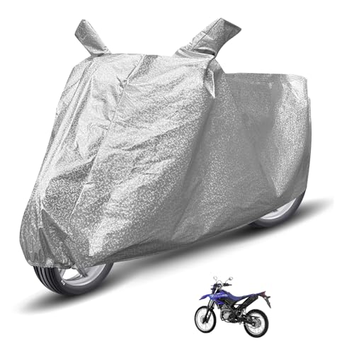 Image of Auto Hub Waterproof Bike Cover Compatible with Yamaha WR 155R Dustproof, UV Protection Two Wheeler Bike WR 155R Cover - Metallic Silver