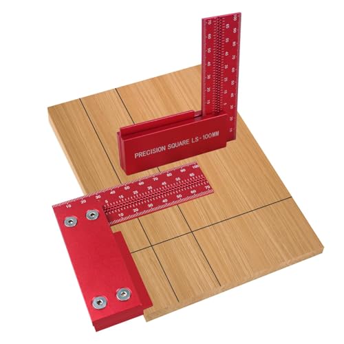 Règle carrée en L de 10,2 cm en aluminium pour menuiserie