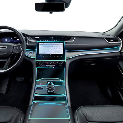 FDAIUN for Jeep Grand Cherokee 2021-2024 PPF Precut 8.5Mil Car Paint Protective Film TPU HD Film Scratch Protector Interior Accessories (Style C)