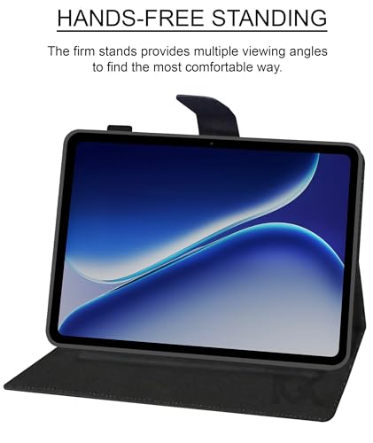 Image of TGK Flip Cover Case for OnePlus Pad Go 2 12.1 inch Tablet Executive Leather Built-in Pencil Holder (Black)