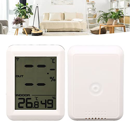 Deosdum Indoor Outdoor Thermometer Hygrometer Temperatur Luftfeuchtigkeit Monitor für Zuhause Babyzimmer Terrarium Inkubator Gewächshaus – Bild 4