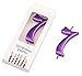Wawabeauty QQYL Happy Birthday Candles Number 7 Candle for Birthday for Kids Adult Birthday Party Cake Topper Decoration (Number 7)
