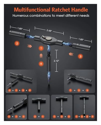 Kit de destornilladores con trinquete de 42 en 1 miniatura 2