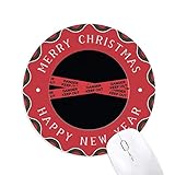 Tamaño: 20 x 20 x 0,3 cm. Alfombrilla redonda de goma con logotipo de Red Danger Line Keep Out