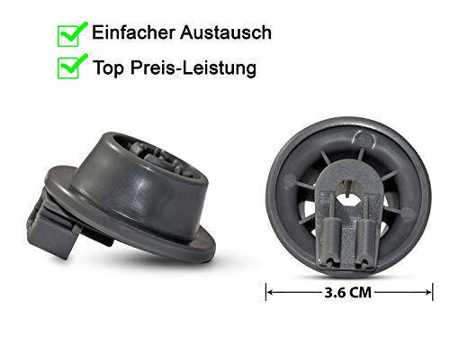 Universele mandwieltjes voor vaatwassers Bosch, Siemens, Neff enz. | 8 stuks ondermandrollen | geschikt voor vele vaatwassers | 24 maanden geldteruggarantie! - Image 4
