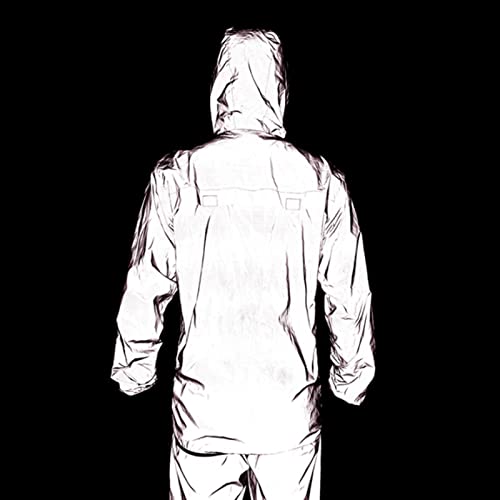 Jaqueta Com Capuz para Ciclismo, Resistente à água, Confortável, Casaco Reflexivo Completo, Design H