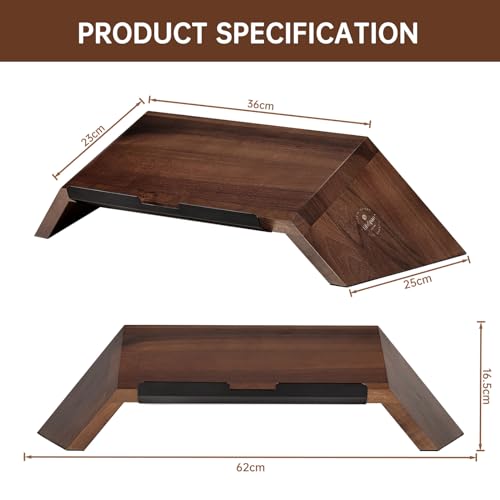 Soporte ergonómico de madera para portátil LifeSpan Fitness miniatura 3
