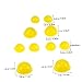 NOLITOY 12pcs Silicone Cupping Therapy Vacuum Massage Cups for Face Neck Body Yellow Silicone Cups for Cellulite Relief Blood Circulation Ergonomic Design for Comfortable Use