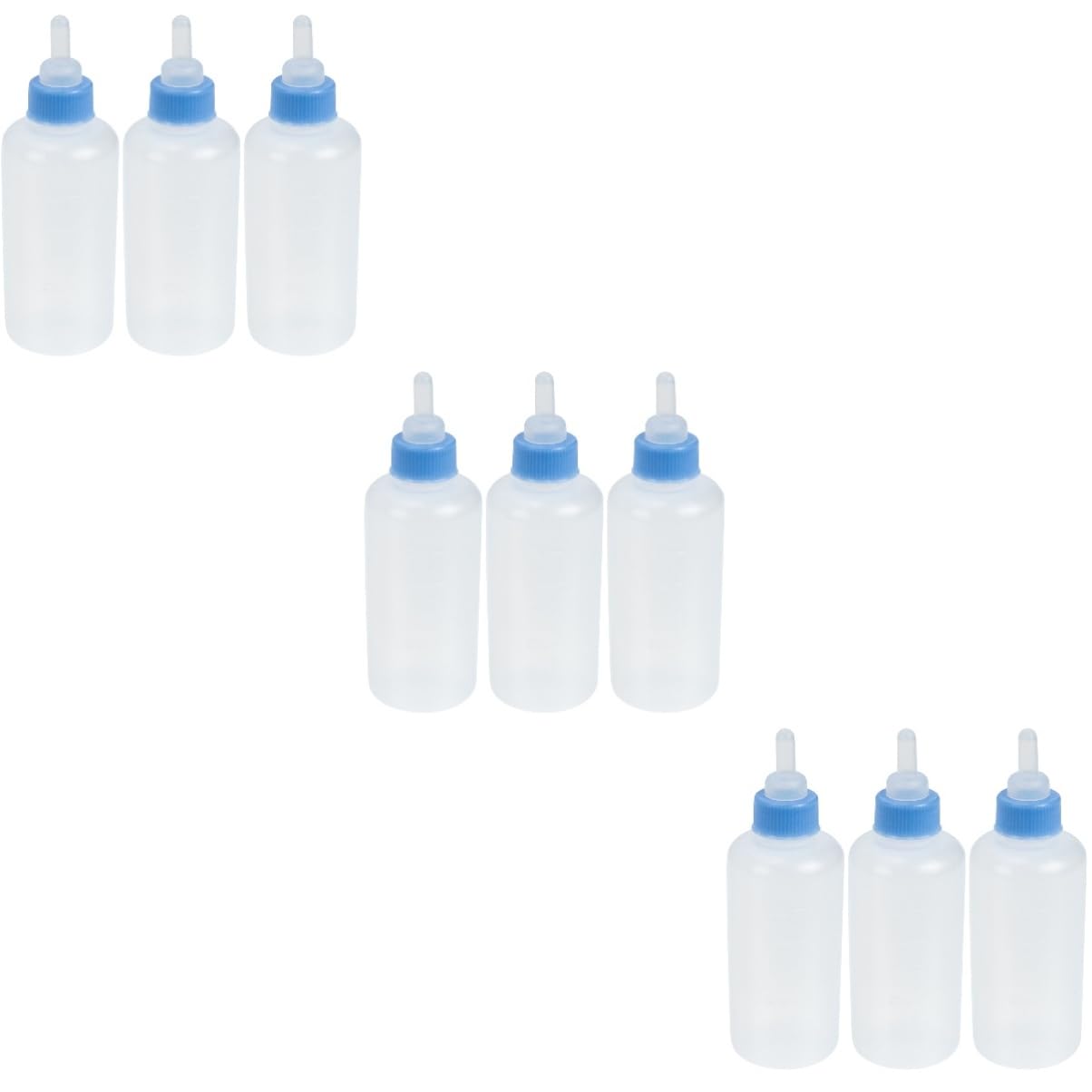 GRIRIW 3sets Pet Dog Feeding Bottles Kitten Replacement Milk Cat Products Pet Feeders Safe Materials 3pcs*3