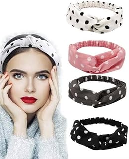 طوق للرأس للبنات والنساء، باندانا شعر بألوان متعددة من متجر XPITO (أسود, 0)