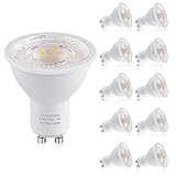 ❤ Sichere und langlebige Qualität - Umweltfreundliche GU10 LED Glühbirne und strahlendes Material. Kein Blei oder Quecksilber, keine UV- oder IR-Strahlung. Nicht flackernde Glühbirnen für minimale Augenreizung. Safe für Wohnzwecke, wie Küche, Wohnzimmer, Lounge, Flur und Essbereich, etc